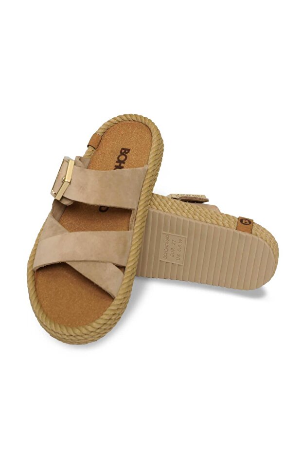 Sevilla Kadın Terlik - Camel - 4