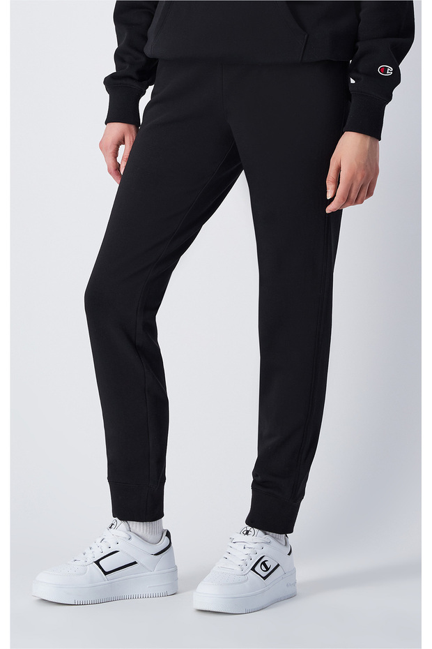 Script Shop Rib Cuff Pants Siyah Kadın Eşofman Altı-117550-KK001 - 3