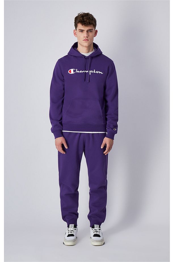 Script Shop Hooded Sweatshirt Mor Erkek Kapüşonlu Sweatshirt-220253-VS025 - 4