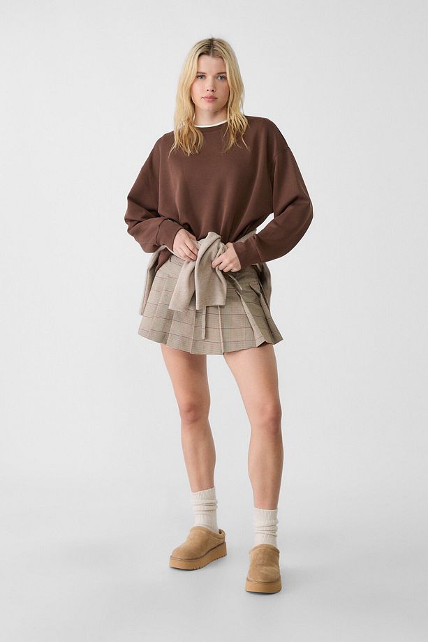 Yumuşak dokulu basic sweatshirt - 2