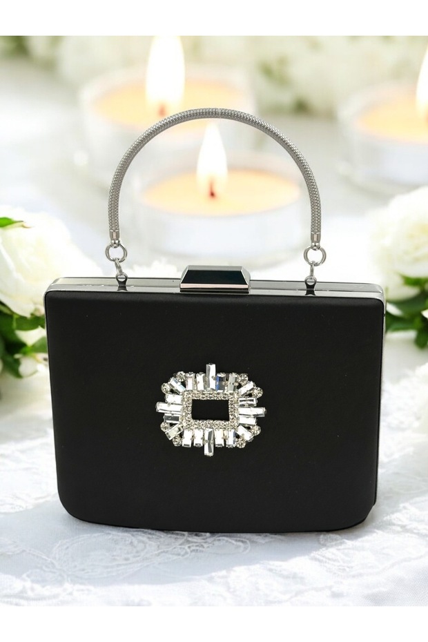 Evening Bag with 343 Satin Stones