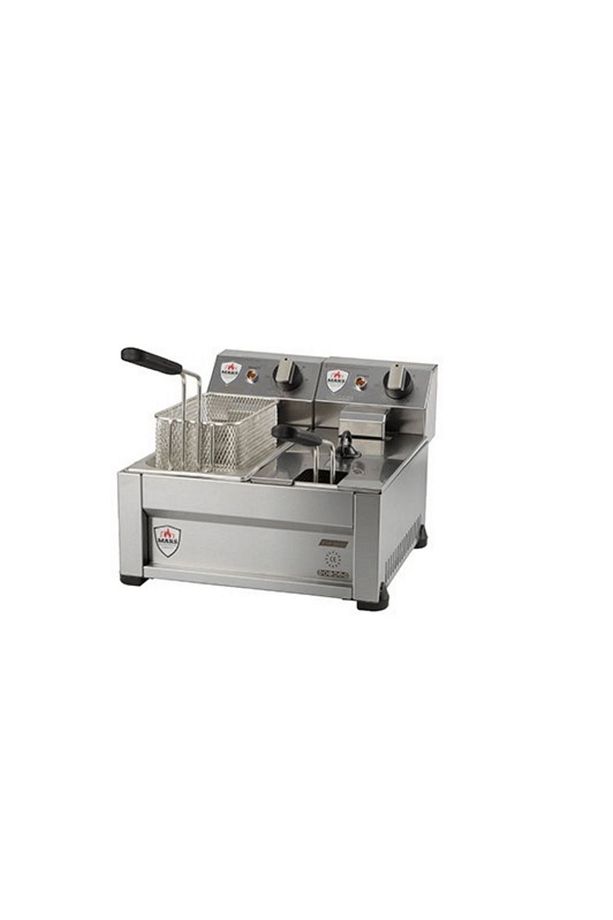Elektrikli Fritöz 3+3 (6LT) Patates Kızartma Makine Sanayi Tipi Mars Model 220v - 1