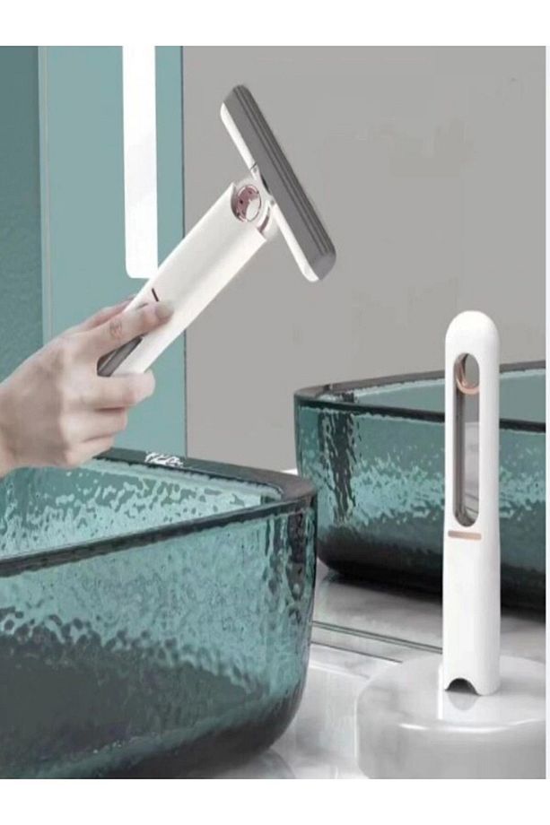 El Mopu Süngerli Yıkanabilir Sıkmalı Pratik Cam Banyo Mutfak Yerde Kullanılır Mini Mop Tek Sünger - 1