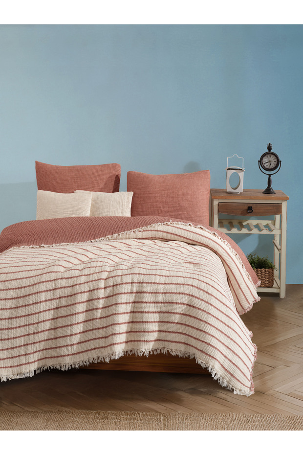 5 Layer, Padded Muslin Blanket, Multi-Purpose Blanket Double 240 X 260 cm - King Size