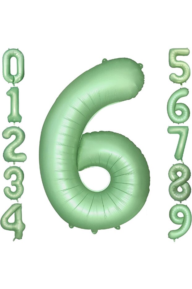 RETRO GREEN MATTE GREEN FIGURE FOIL BALLON
