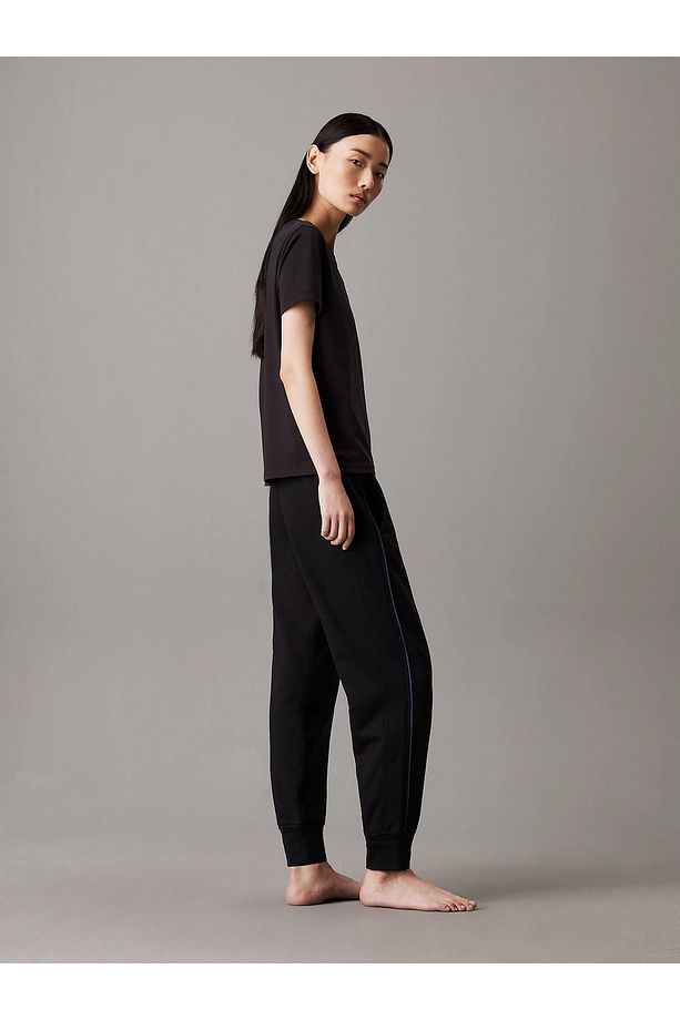 Kadın Lastikli Paça Regular Fit Normal Paça Siyah Eşofman Altı 000QS7262E-UB1 - 3