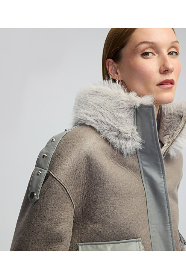 Suni kürk mix mont - 1