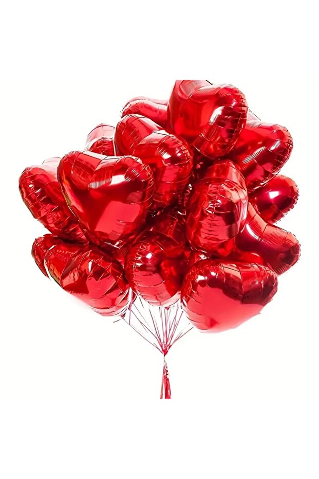 Flying Heart Balloon with Foil Heart 1 Piece 45 cm Red Romantic Marriage Proposal Valentine's Day Ornament