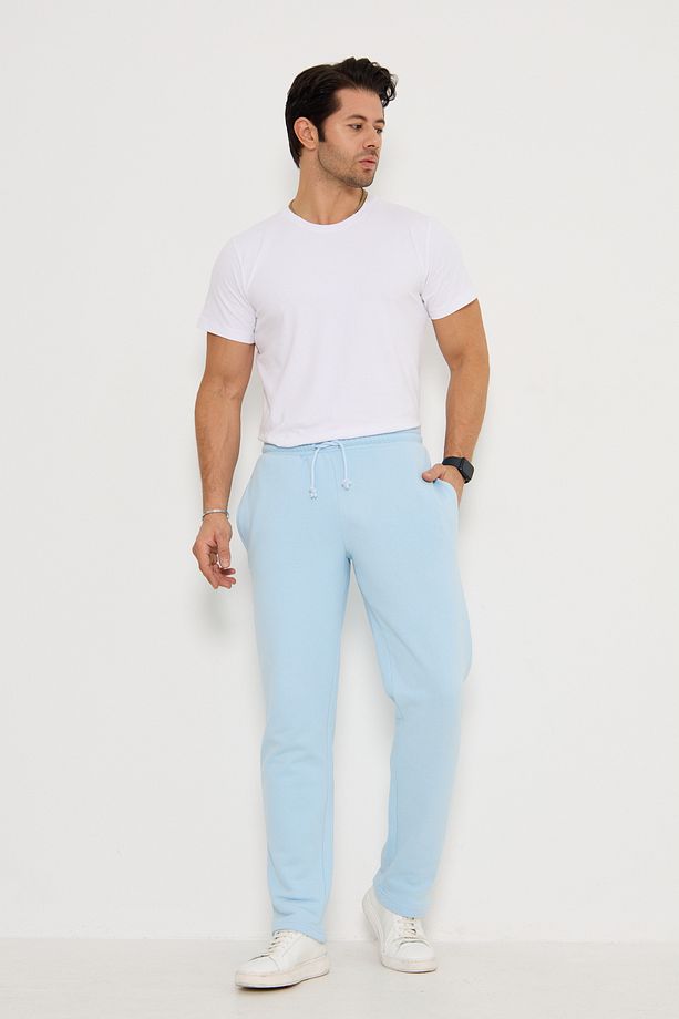Unisex Eşofman altı %100 pamuk kışlık rahat kesim İhracat kalitesi soft doku - 5