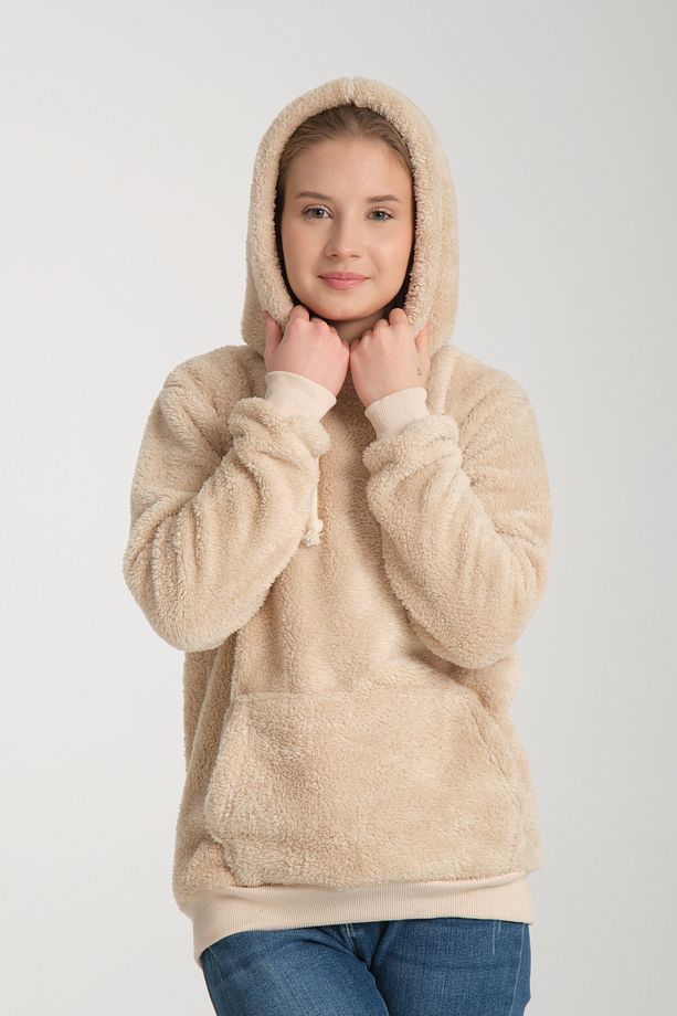GRODY.T  Unisex kapüşonlu sweatshirt peluş - 6