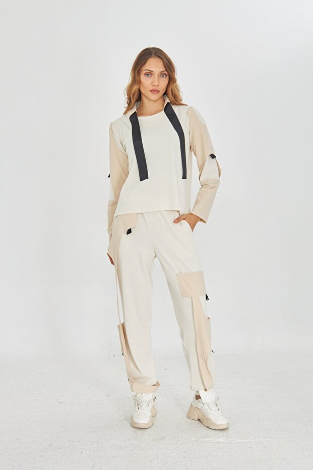 BEJ TRİKO JOGGER - 1