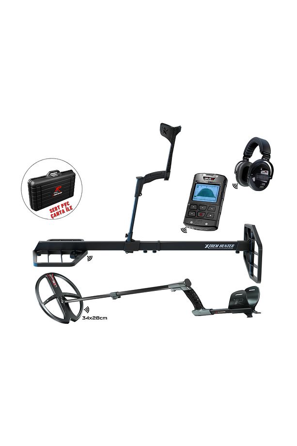 Xtrem Hunter Metal Dedektör-34FMF Başlık DEUS 2 Ana Kontrol Ünitesi WSA2XL Kulaklık Double Paket - 1