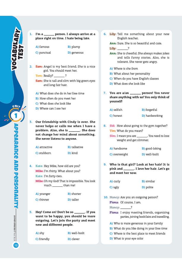 2025 7. Sınıf Hyper English | Test Book - Ramazan Ceylan - 2
