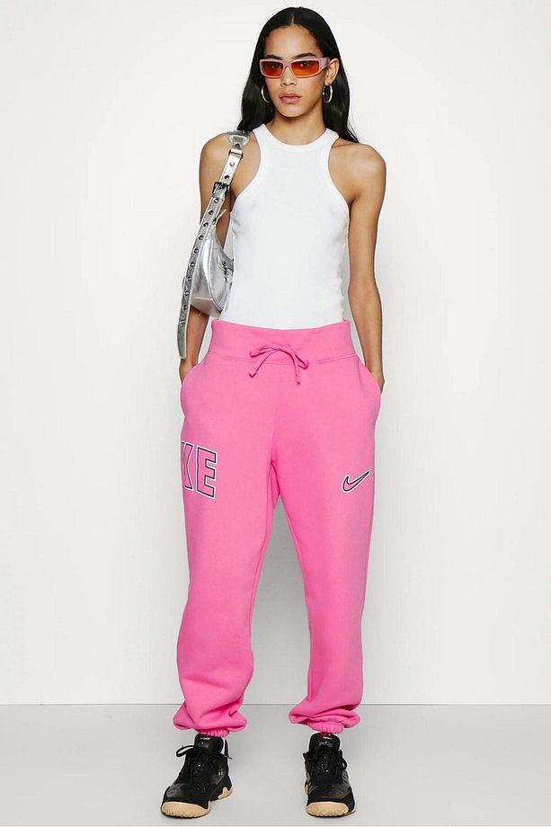 Phoenix Fleece High Waisted Oversized Sweatpant Oversize Eşofman Altı Pembe - 3