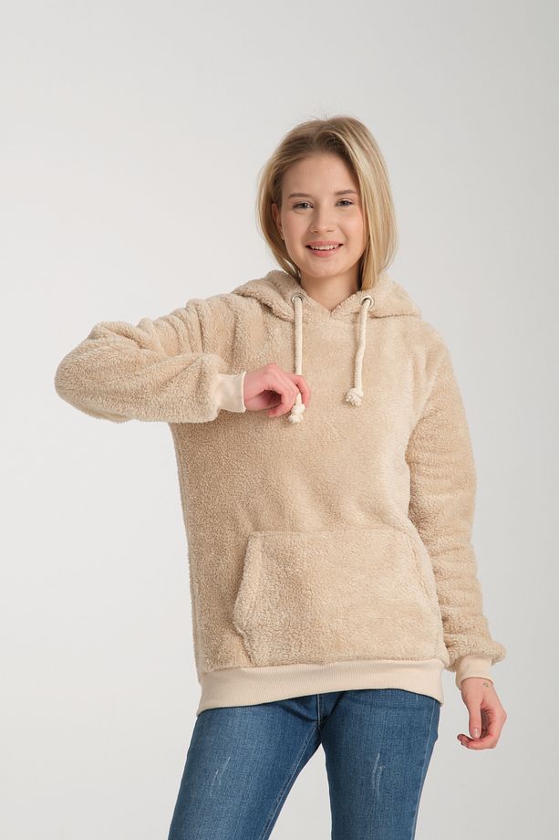 GRODY.T  Unisex kapüşonlu sweatshirt peluş - 3