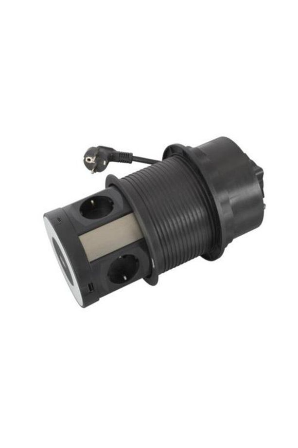 Kaldırma Sistemli Gömme Masa Prizi Kablosuz Şarj 4 USB 4 Priz 654983 Yüksek Kalite NMS ELK - 3