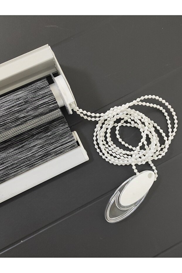 Siyah Bambu Zebra Perde R-11 - 1