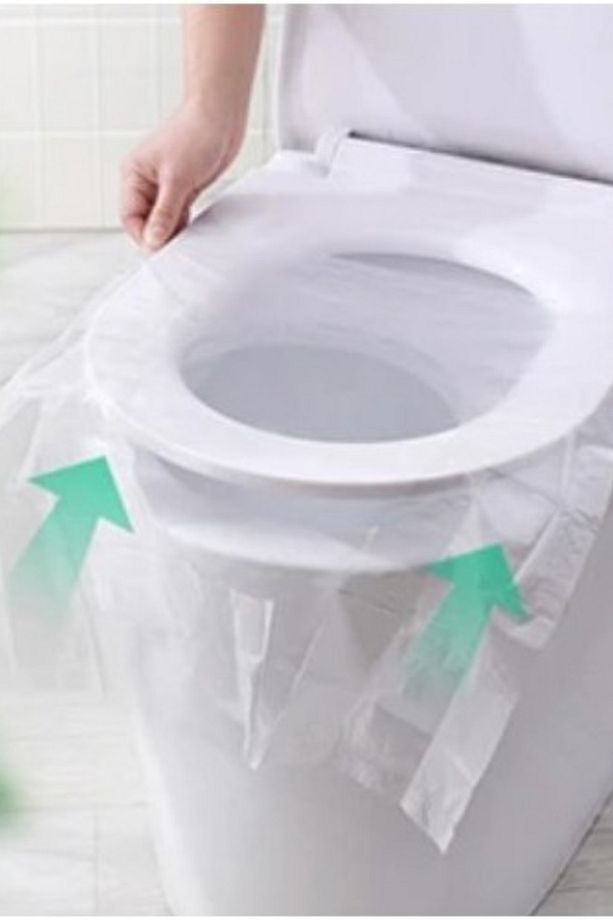 100 Paket Hijyenik Klozet Kapağı Poşeti | Cepte Çandada Taşınabili Klozet Kapağı Poşeti - 6