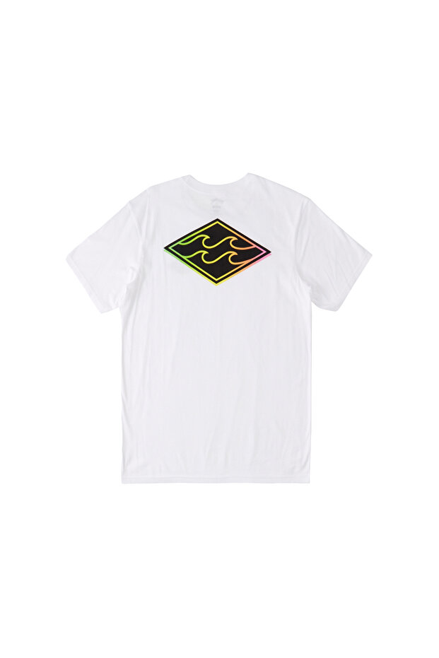 Crayon Wave Men's White T-Shirt Men's T-Shirt Abyzt01697