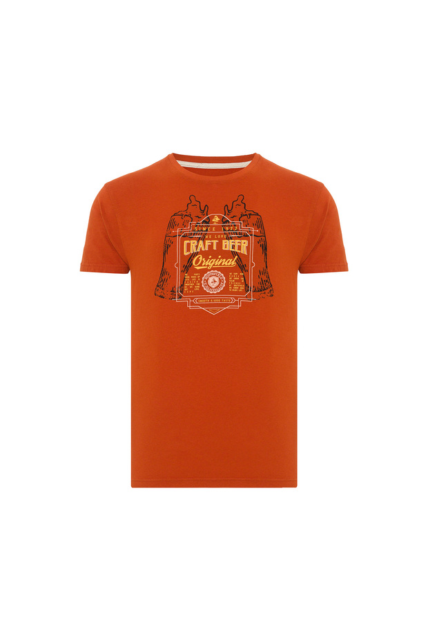 Tract Men's Orange T-Shirt Men's T-Shirt Rftract23