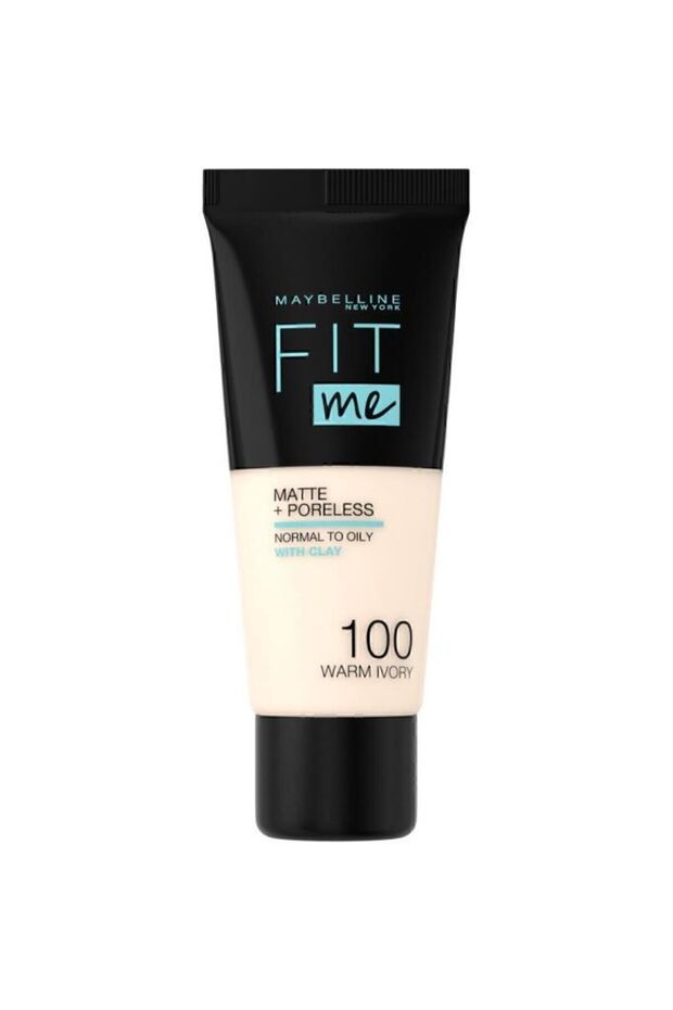 Fit Me Matte Poreless Fondöten - 100 Warm Ivory - 2