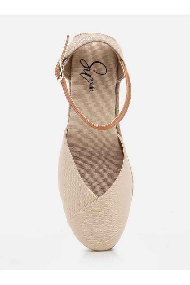 Marsy Ekru Kadın Dolgu Topuklu Espadril - 4