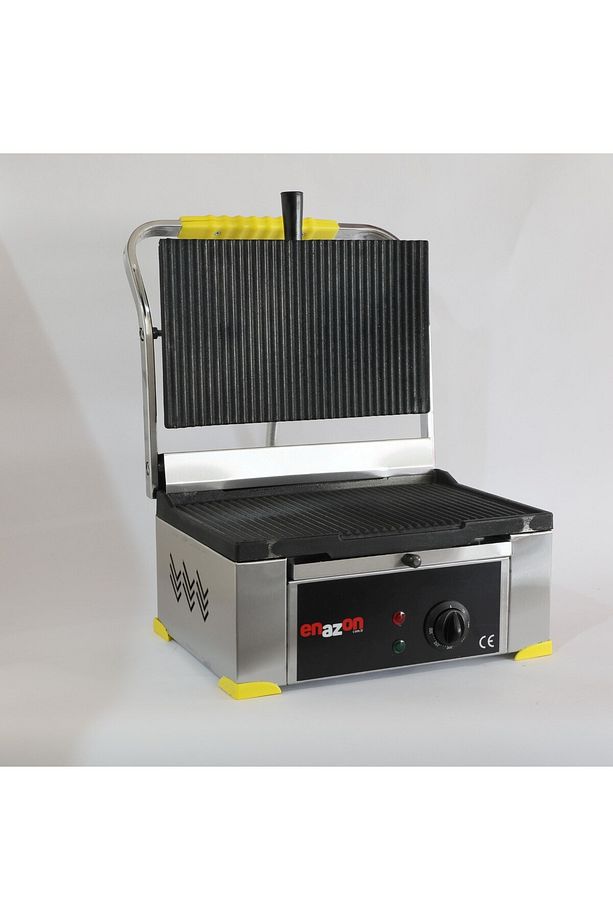 12 Dilim Elektrikli Demir Döküm Tost Makinesi 1550 W. - Döküm 35x24 - 11,75 Kg - Inoks - Sarı - 3