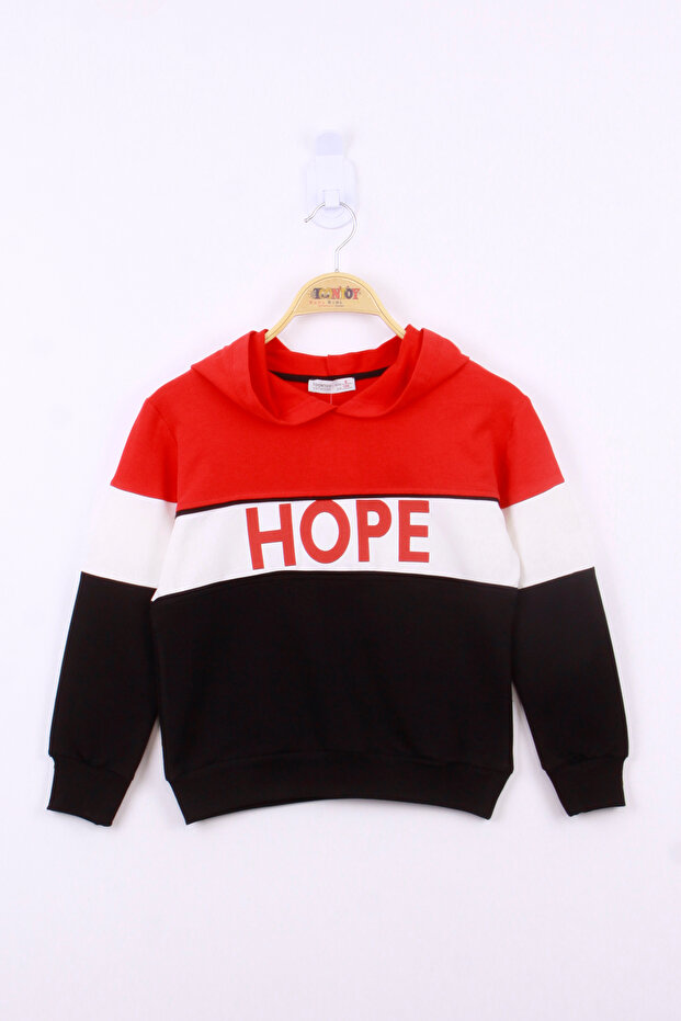 Girls' Hope Printed Paneled Sweatshirt