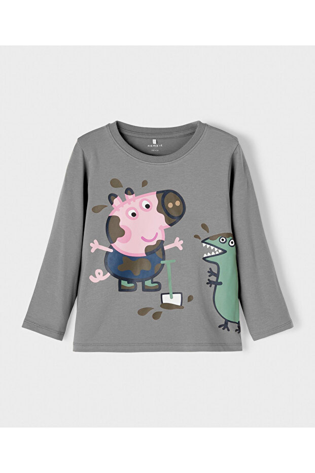 تي شيرت Peppa Pig - مزيج رمادي