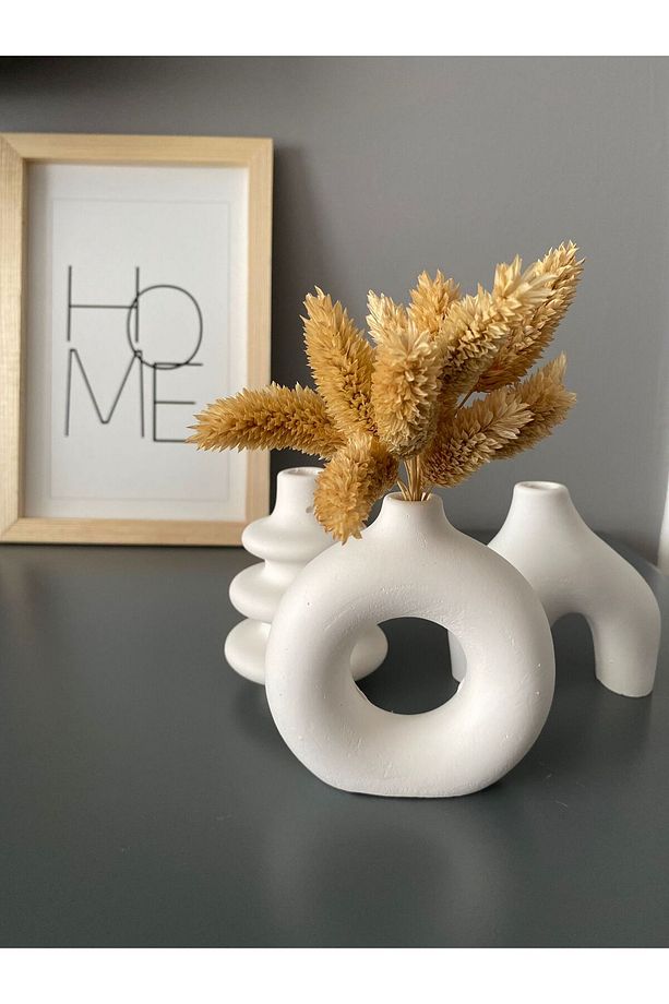 4lü Set 6 Adet Obje Armut - Minimal - Desenli - Çizgili - Vazo Dekoratif Pinterest Bohem Biblo - 2