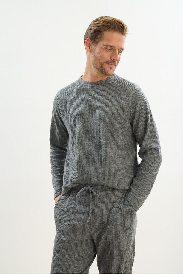 Erkek Uzun Kol Antrasit Pijama Takım C0T4N5O9 - 4