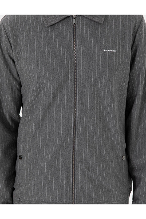 Antrasit Melanj Regular Fit Örme Hırka 50290679-VR081 - 6