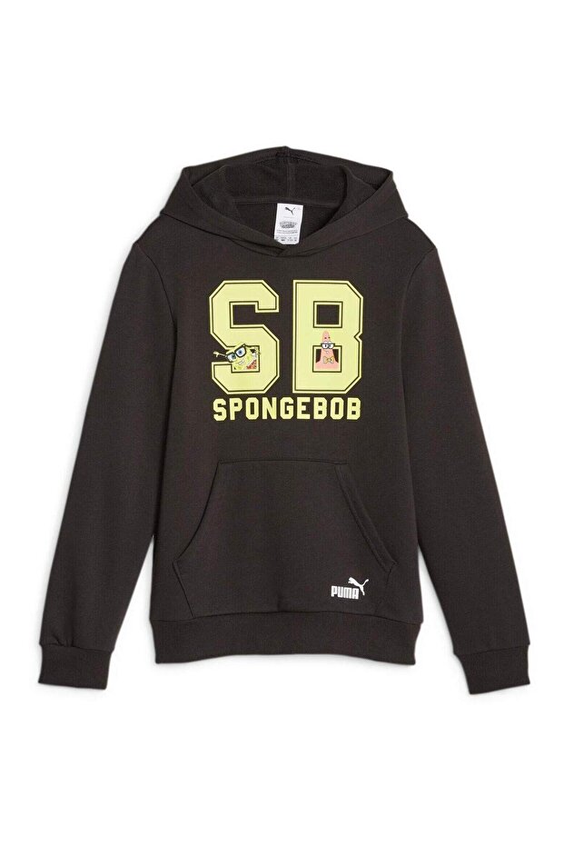 Kapuce Puma x Spongebob Squarepants, černá, dětská - 4