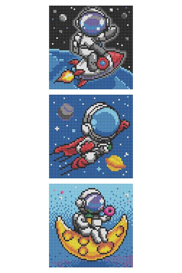 Yetişkin Boncuk Aktivite Seti Astronot 3in1-pixel Pixel Ppa03-01 - 7