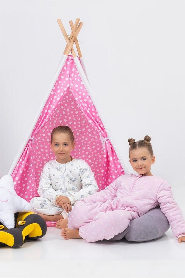 Kız Erkek Çocuk Kalın Elyaf Dolgulu Premium Kalite 2.5 Tog Desenli Uyku Tulumu - 5