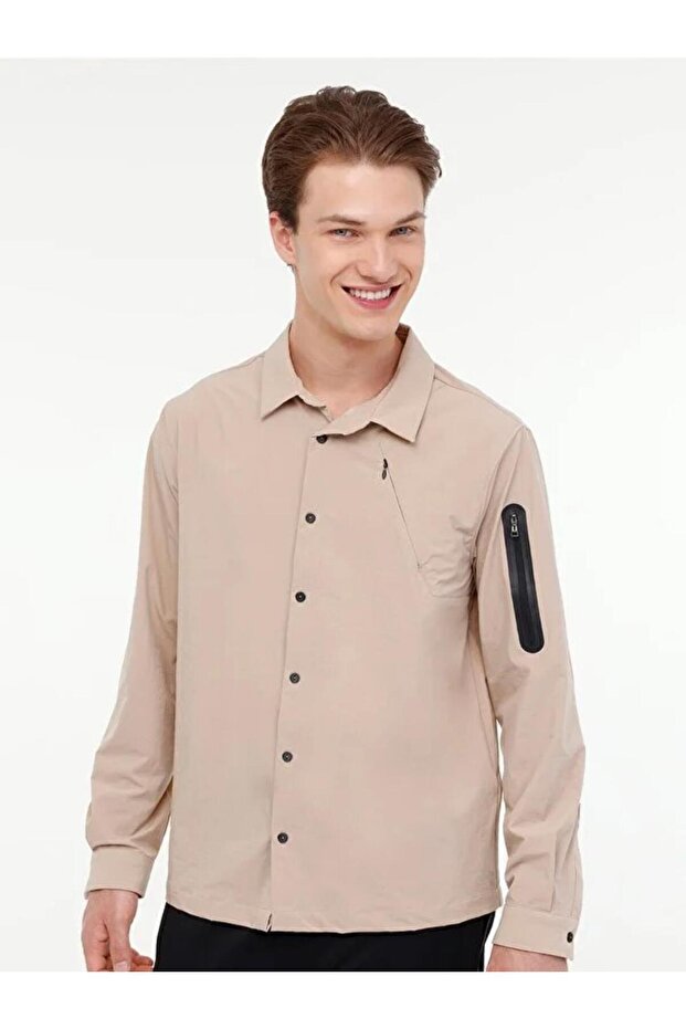 Ml Zuhn Itl522 Pr - Long Sleeve Shirt with Side Hidden Zip