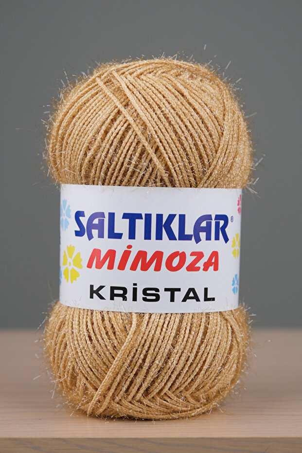 Mimoza Kristal Premium Glitter Thread 100G/180M Light Beige-100