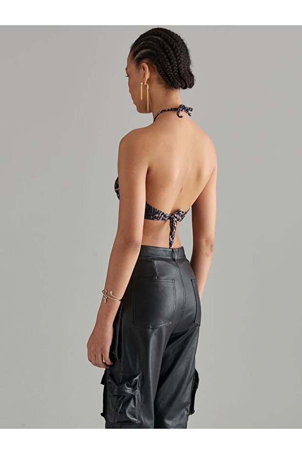 Tie-up Strapless Bikini Set - 2