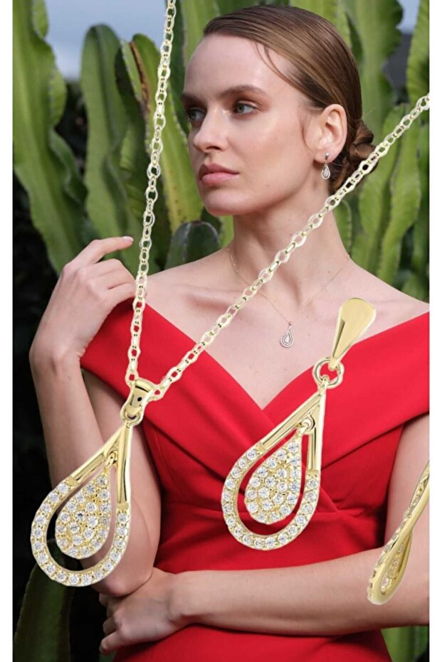 Damla Altın Set - 4