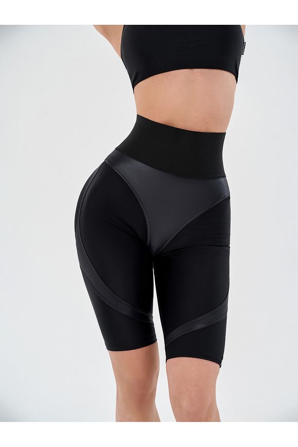 Kısa Tayt Push-up Corsage Lyc Black Skin - 3