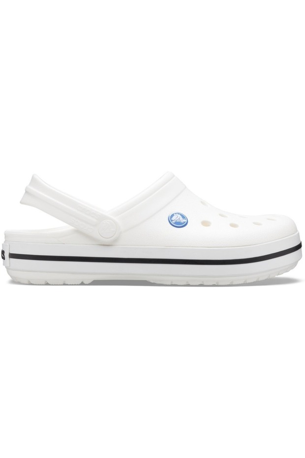 Șlapi Crocband, Albi, Unisex