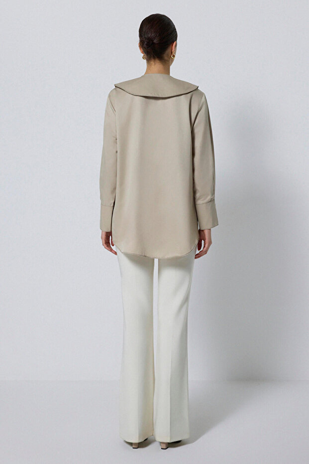 KONTRASZT VARRÁSÚ, SZÉLES ZSEBE ING - 3