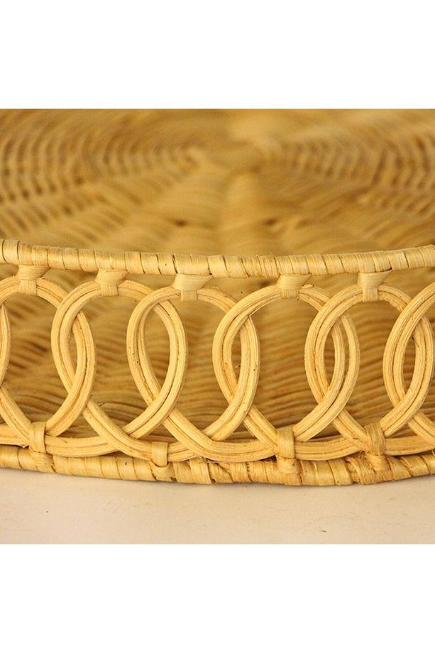 Lantana 45x6 cm. Rattan Tepsi - 4
