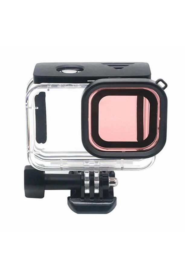 Gopro Hero 12 11 10 9 Için 60m Sualtı Su Geçirmez Kılıf Muhafaza Housing Ve Lens Filtresi - 5