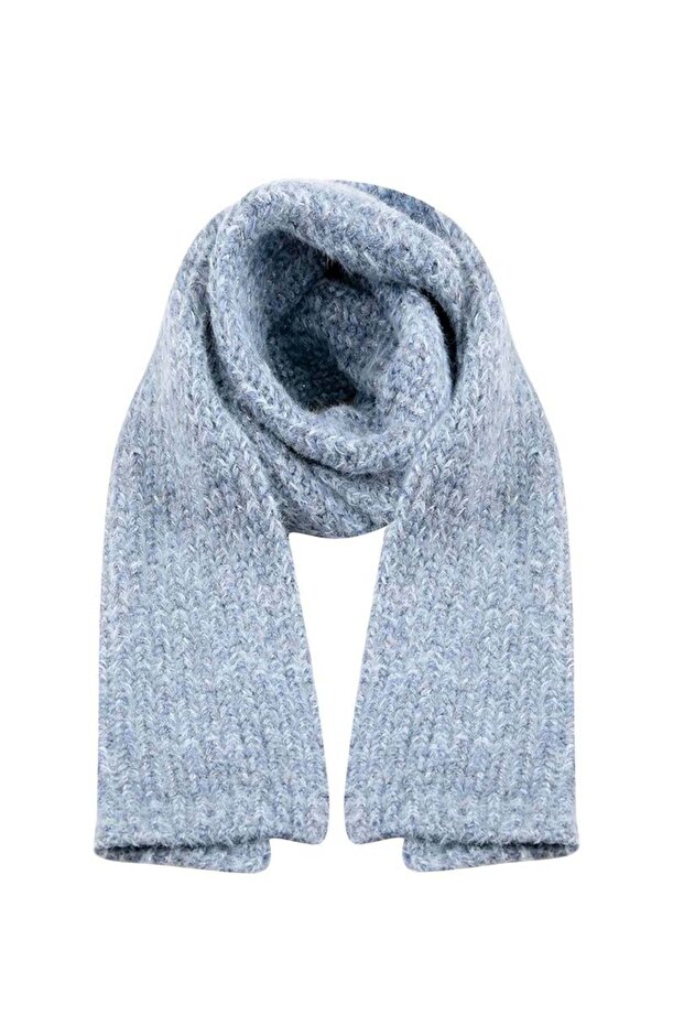 Triko Atkı - Mavi - 5