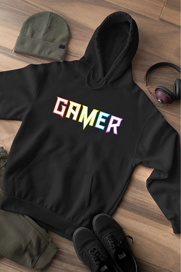 سويت شيرت مطبوع عليه Level Skipping Gamer - مقاس عادي، 100% قطن، FPS وRPG