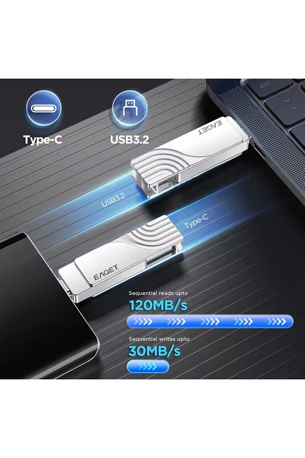 Cf30 512gb.type-c Ve Usb 3.2 Type-c Girişli Tüm Cihazlara Iphone 15/16 Serisine Uygun Yüksek Hızlı - 8