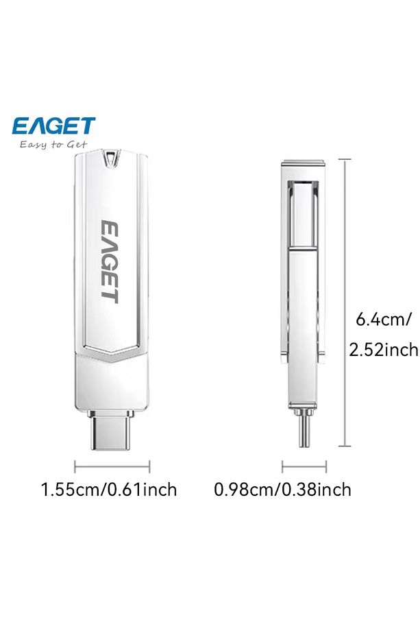 Cf30 512gb.type-c Ve Usb 3.2 Type-c Girişli Tüm Cihazlara Iphone 15/16 Serisine Uygun Yüksek Hızlı - 2