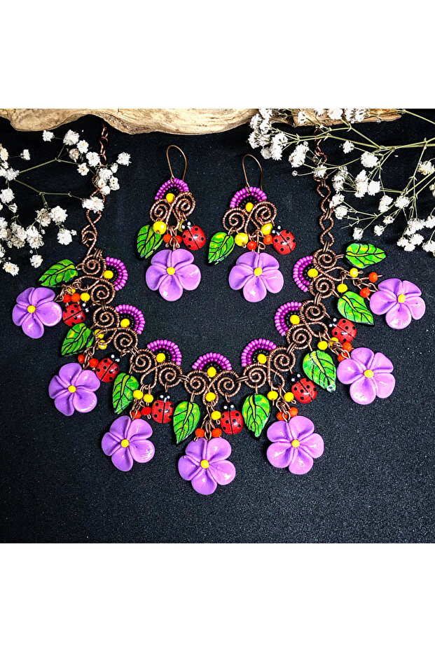 حلق قلادة من الأسلاك النحاسية - 1