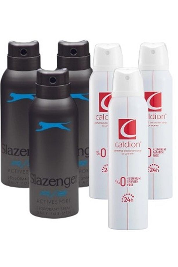 Deodorant Active Sport 150ml MAVİ 3 Adet + Caldion Kadın Deodorant 150ml 3 Adet - 1